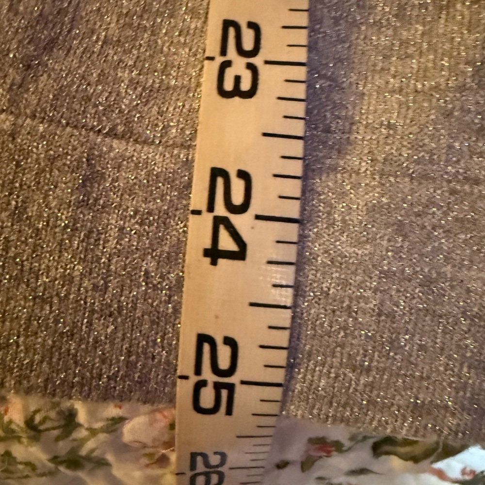 Talbots Gray Ribbed Sleeve Sweatshirt - Picture 11 of 12